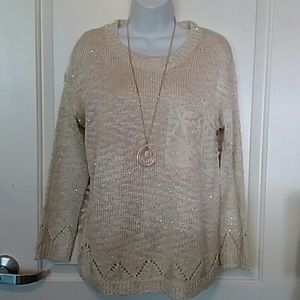 2 pc. Beautiful Detailed Sweater, great for the Holidays